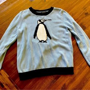 Penguin ModCloth Sweater Light Blue Women’s Medium